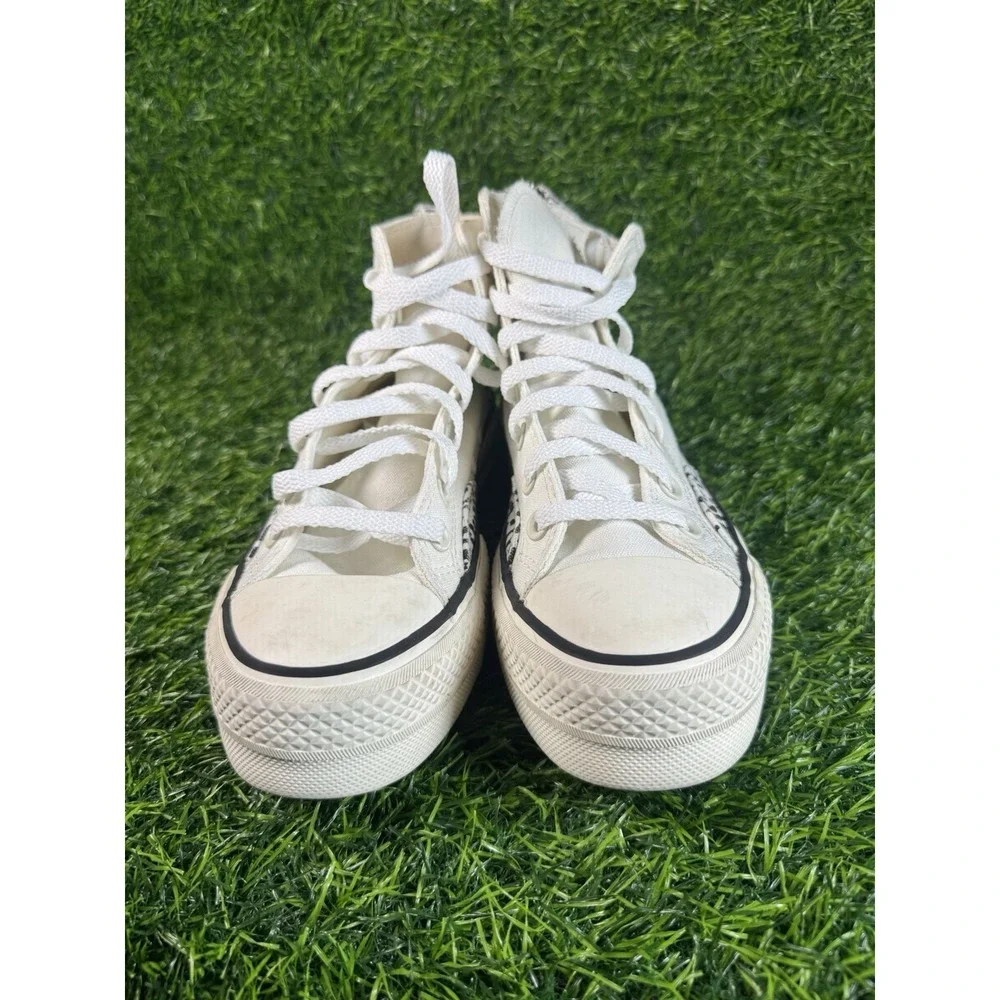 Converse Chuck Taylor All Star Lift Platform High Top Ivory Animal Print Sz 7